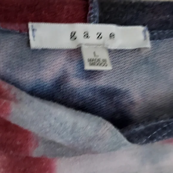 Gaze Women's Tie-Dye Hoodie Cropped - Picture 2 of 2